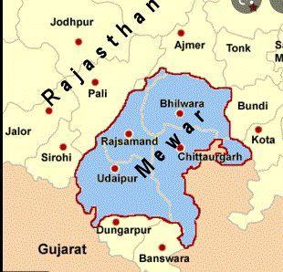 Reference Map of Mewar