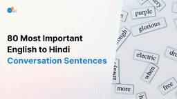 80 Most Important English to Hindi Conve