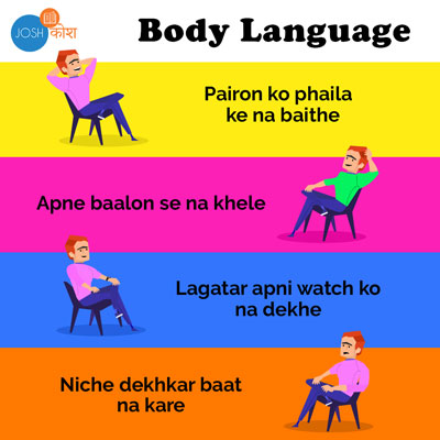 body language for interview tips in hindi