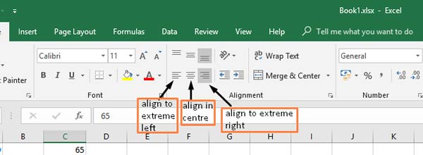 isme allignment ke commands ko btaya hai