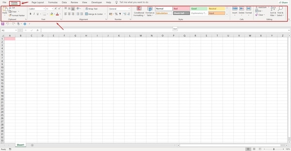 MS Excel part 1- Home tab