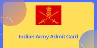 Indian Army Admit Card download kare