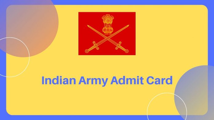 Indian Army Admit Card download kare