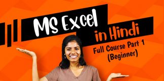 ms excel in hindi full tutorial part 1