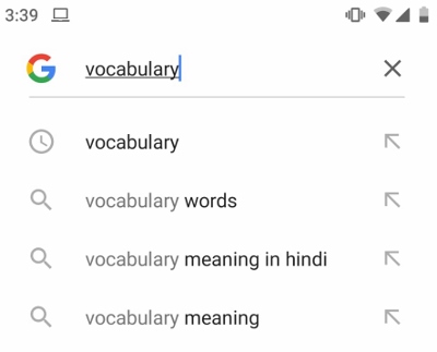 Step:1 Apne phone mein Google App mein word ko type kare