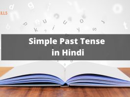 Simple Past Tense in Hindi