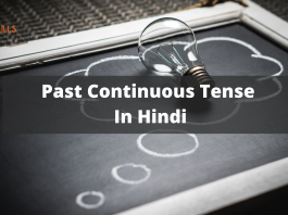 Past Continuous Tense in Hindi