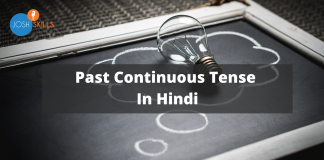 Past Continuous Tense in Hindi