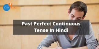 Past Perfect Continuous Tense in Hindi